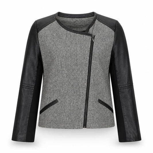 Womens UK Size 12 Atmosphere Black Biker Coat