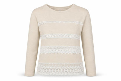 Womens UK Size XS Stradivarius Beige Pullover Jumper