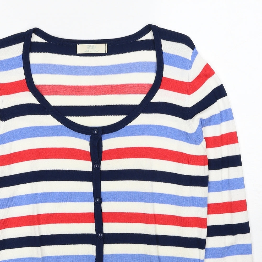 Womens UK Size 12 Marks and Spencer Multicoloured Cardigan Jumper