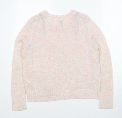 Womens UK Size M Divided by H&M Pink Pullover Jumper