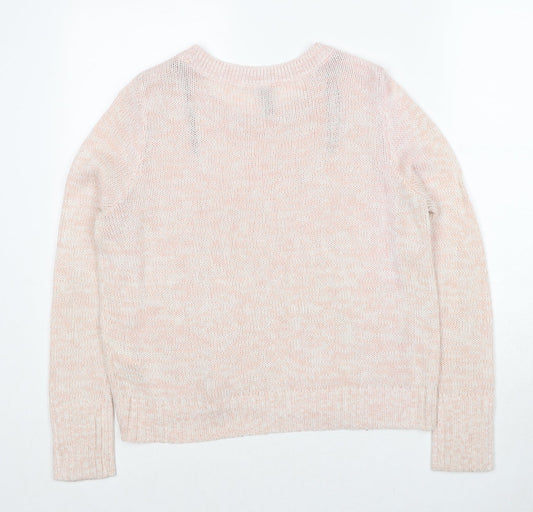 Womens UK Size M Divided by H&M Pink Pullover Jumper