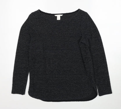 Womens UK Size XS Marks and Spencer Black Pullover Jumper
