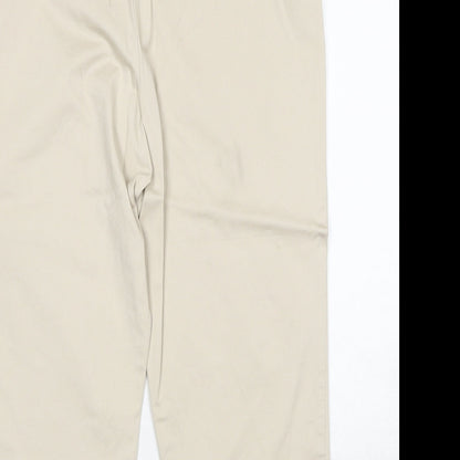 Womens UK Size 12 Marks and Spencer Regular Fit  Beige Trousers