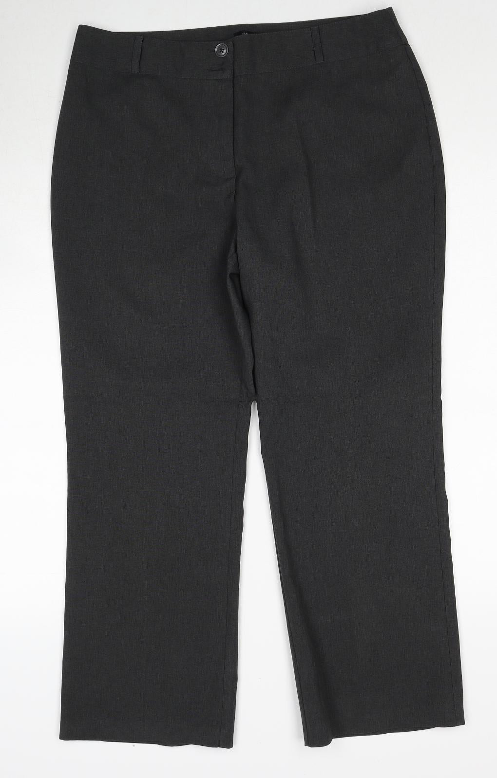 Womens UK Size 14 Papaya Regular Fit  Grey Trousers