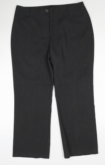 Womens UK Size 14 Papaya Regular Fit  Grey Trousers