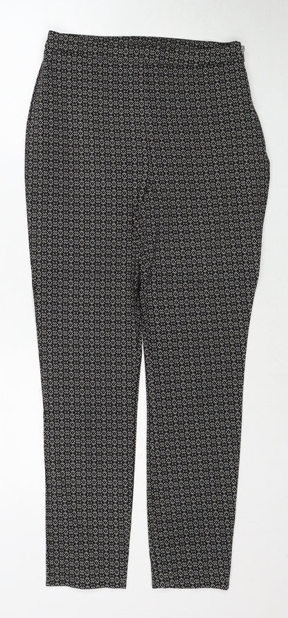 Womens UK Size 8 New Look Regular Fit  Black Trousers