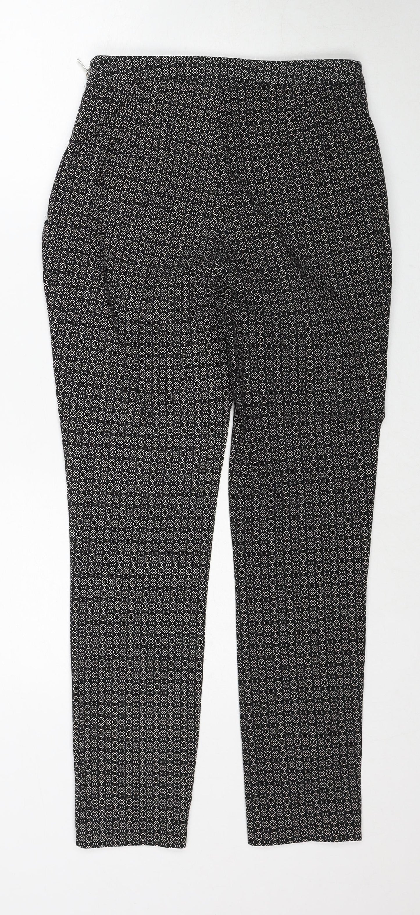 Womens UK Size 8 New Look Regular Fit  Black Trousers