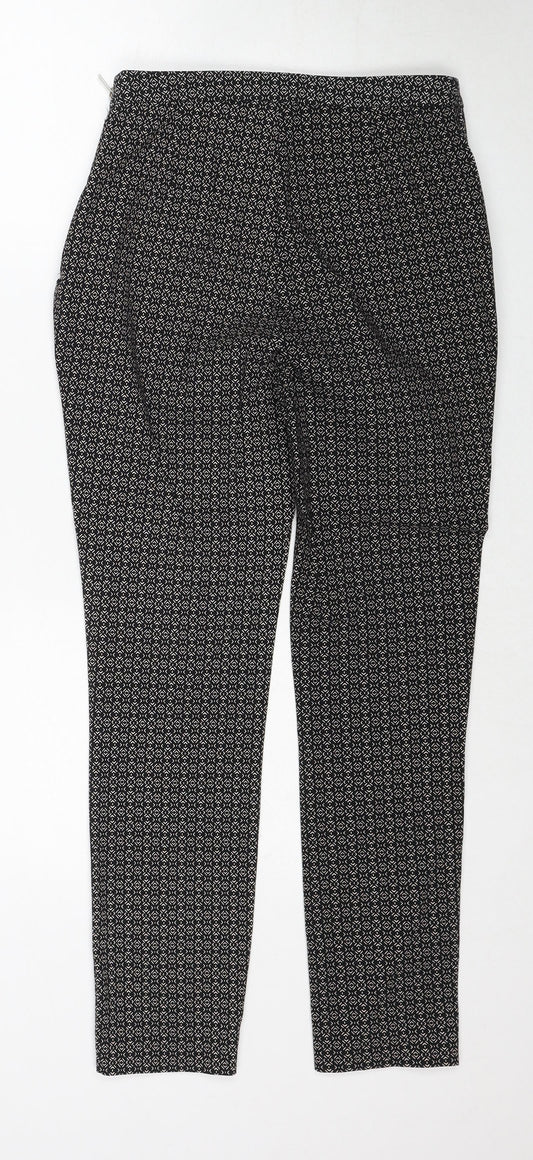 Womens UK Size 8 New Look Regular Fit  Black Trousers