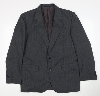 Mens UK Size 42 Preworn Regular Grey Suit Jacket