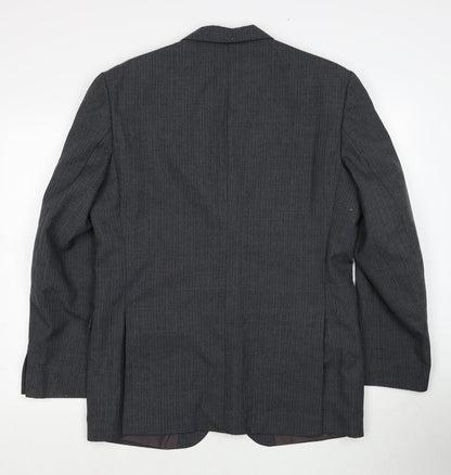 Mens UK Size 42 Preworn Regular Grey Suit Jacket