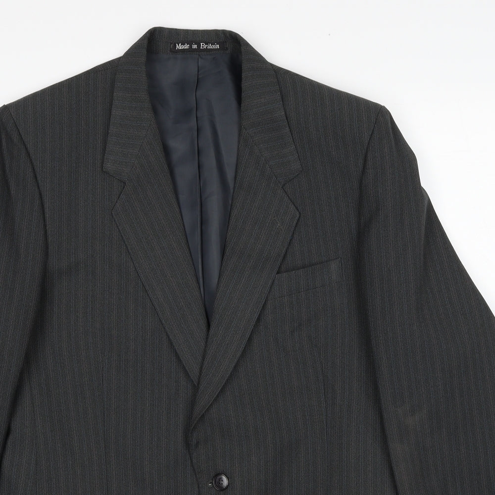 Mens UK Size 42 GreenWoods Regular Grey Suit Jacket