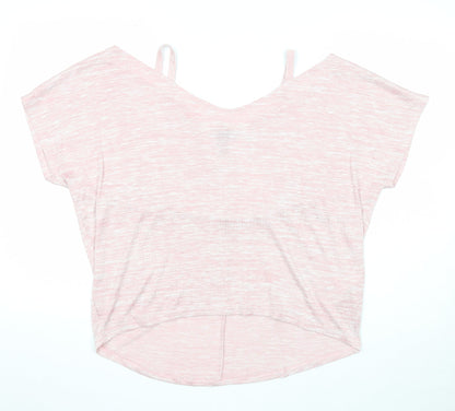 Womens UK Size M New Look Pink Basic Blouse