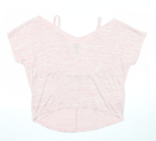 Womens UK Size M New Look Pink Basic Blouse