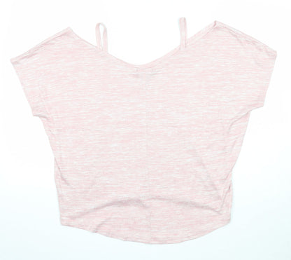 Womens UK Size M New Look Pink Basic Blouse
