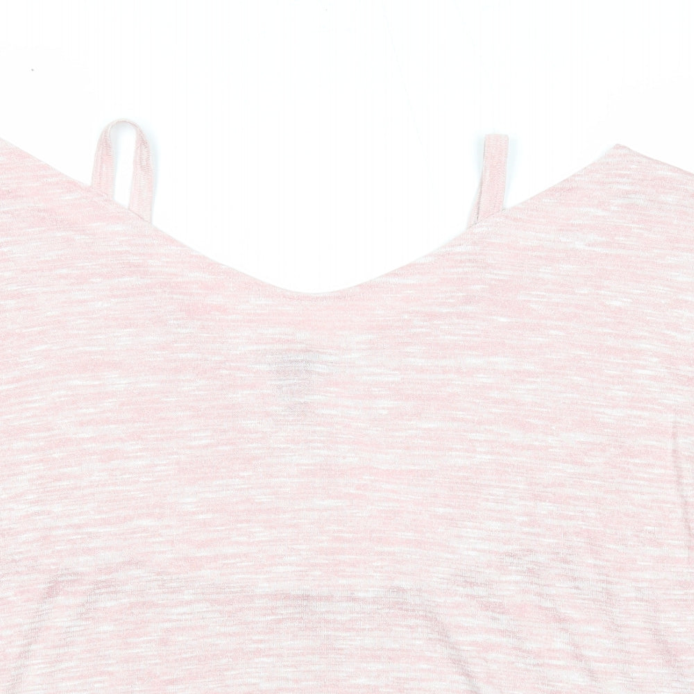Womens UK Size M New Look Pink Basic Blouse