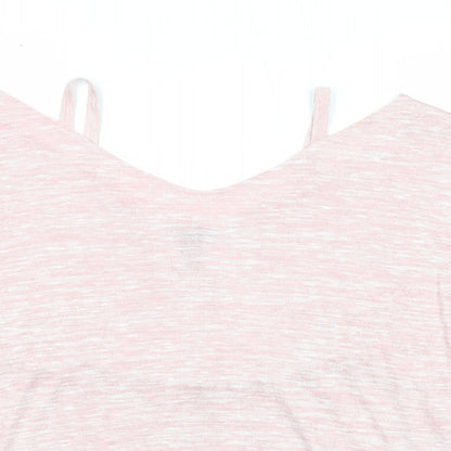Womens UK Size M New Look Pink Basic Blouse