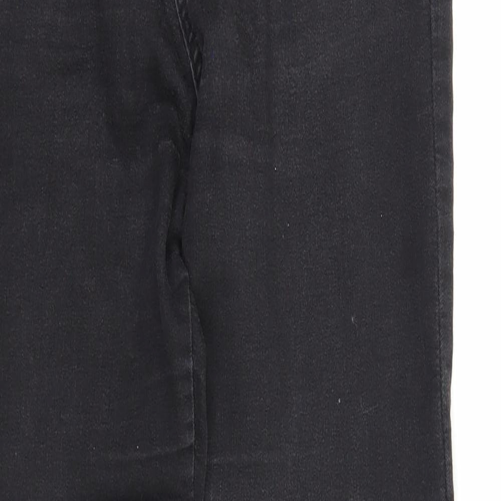 Denim & Co. Womens Black Cotton Skinny Jeans Size 8 Regular Zip