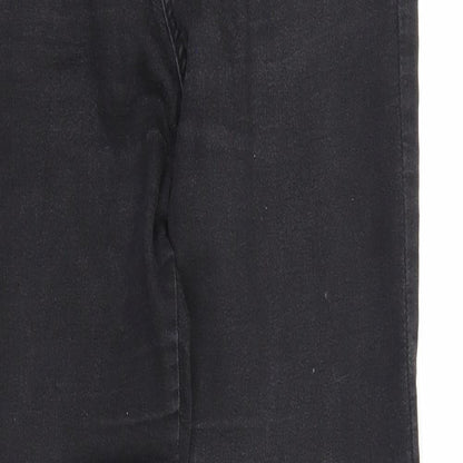 Denim & Co. Womens Black Cotton Skinny Jeans Size 8 Regular Zip