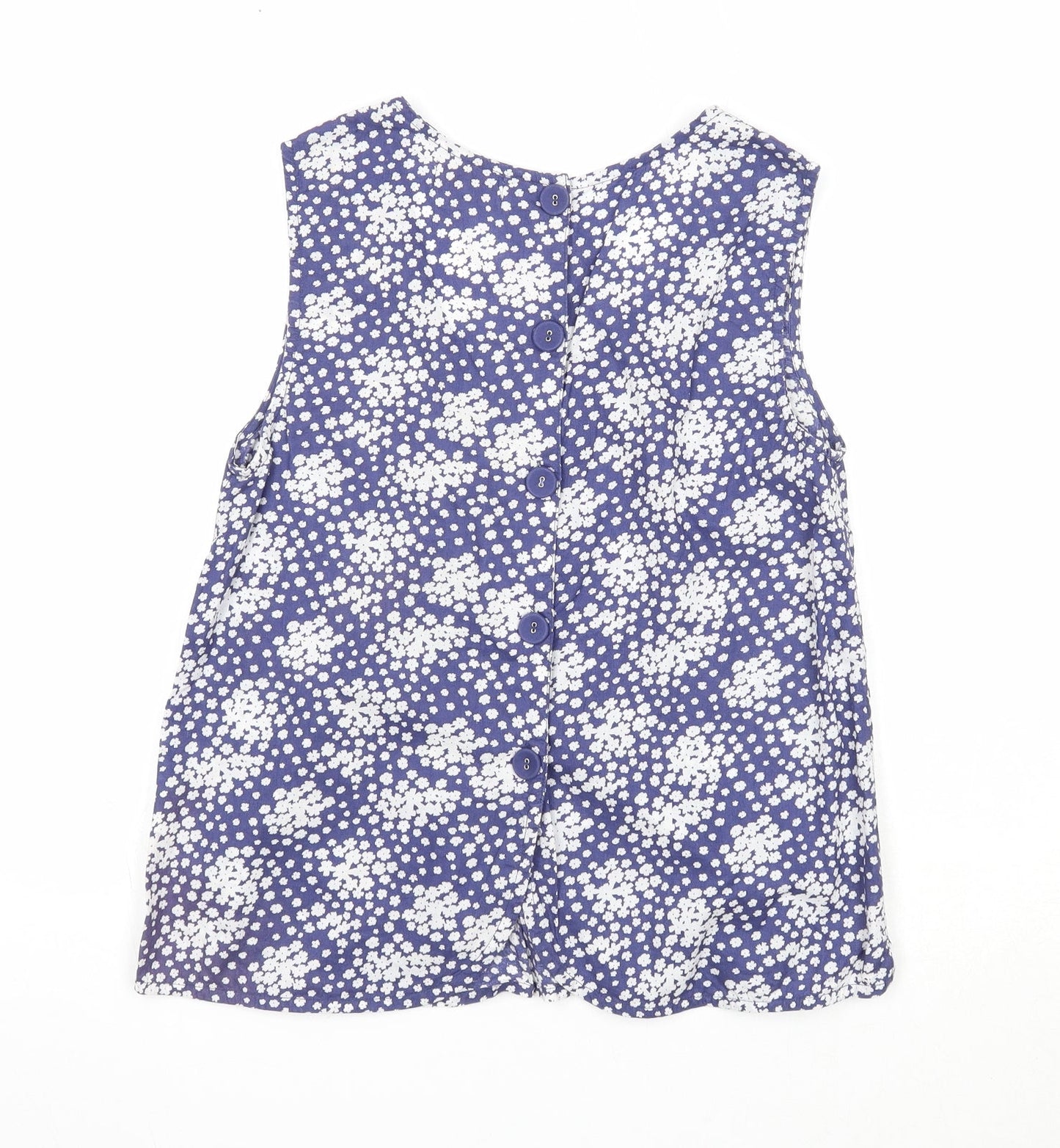 Womens UK Size 8 River Island Blue Basic Tank