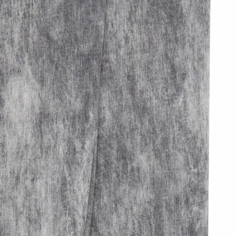 Denim & Co. Womens Grey Cotton Skinny Jeans Size 6 Regular Zip