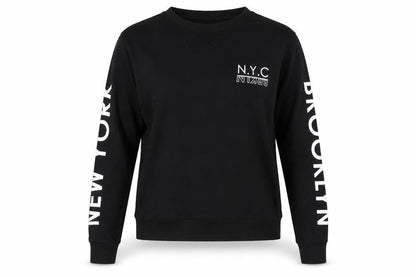 Womens UK Size XS Divided Black Pullover Sweatshirt
