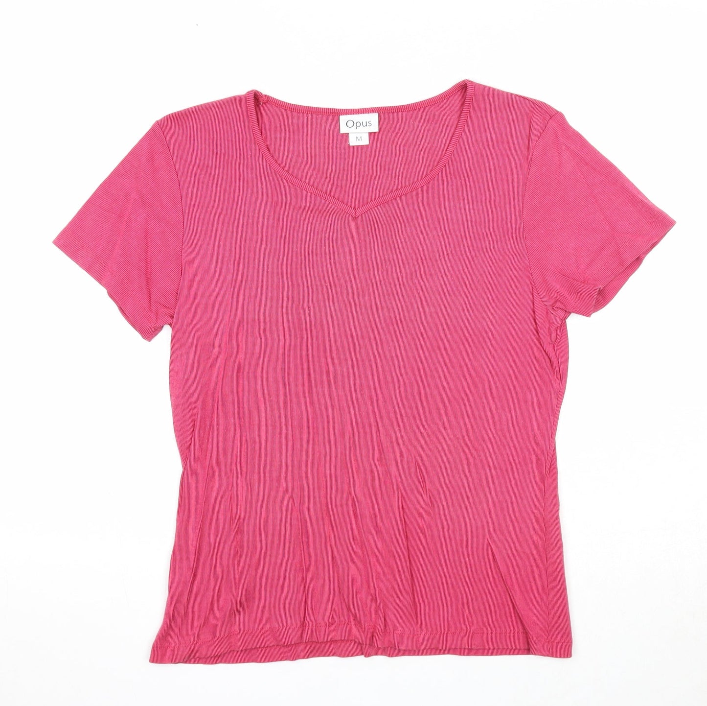 Womens UK Size M OPUS Pink Basic T-Shirt