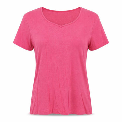 Womens UK Size M OPUS Pink Basic T-Shirt