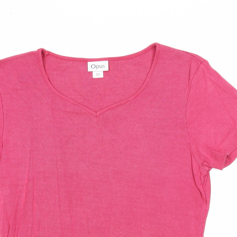 Womens UK Size M OPUS Pink Basic T-Shirt