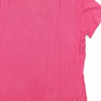 Womens UK Size M OPUS Pink Basic T-Shirt