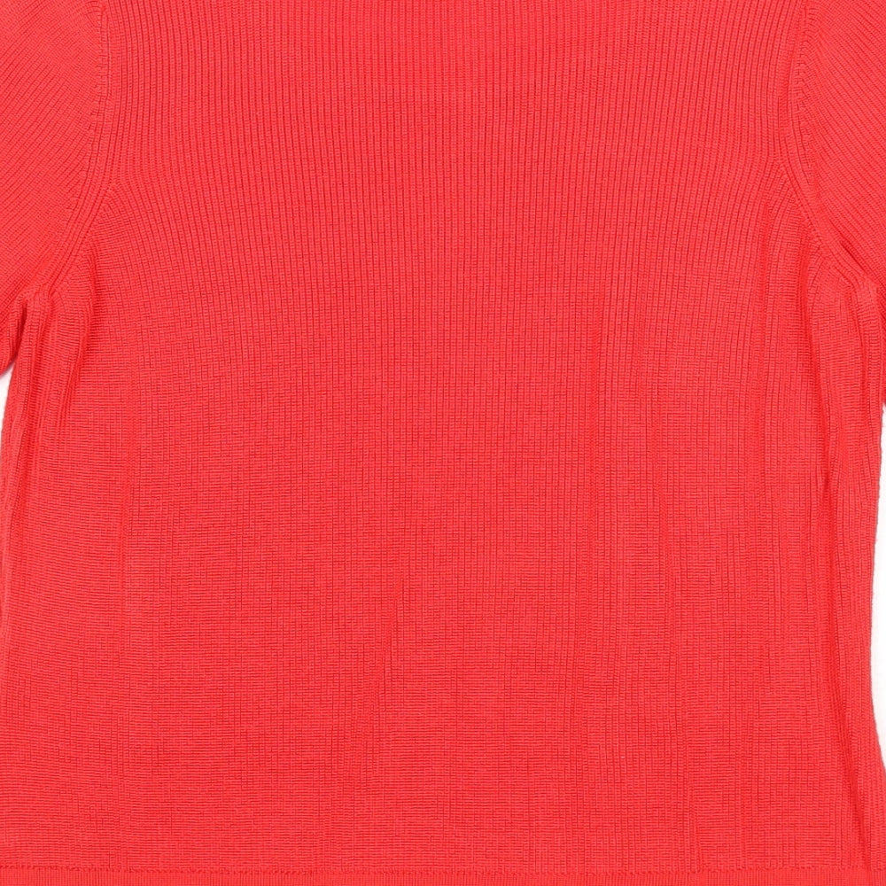Womens UK Size 12 Marks and Spencer Red Pullover Jumper