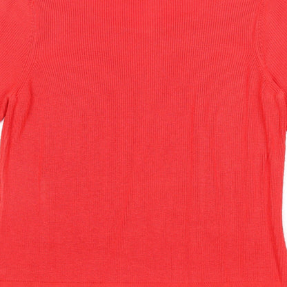 Womens UK Size 12 Marks and Spencer Red Pullover Jumper