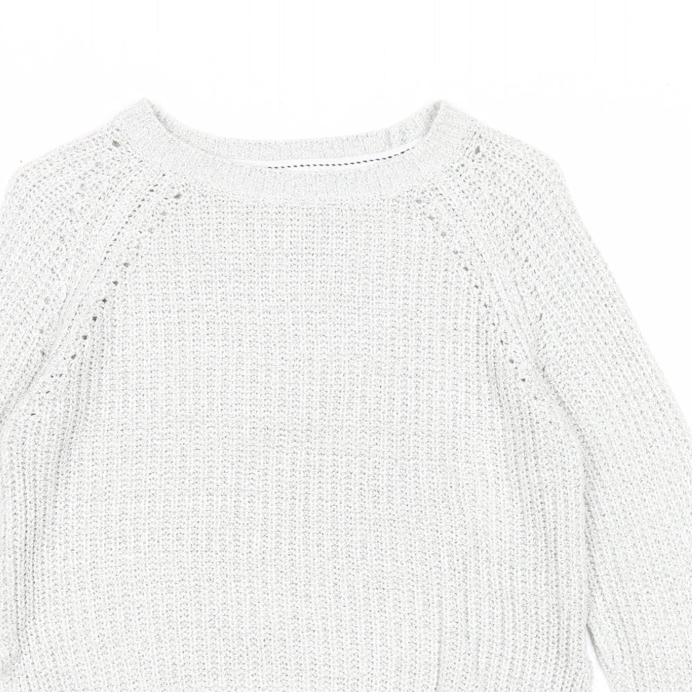 Womens UK Size S Papaya Ivory Pullover Jumper