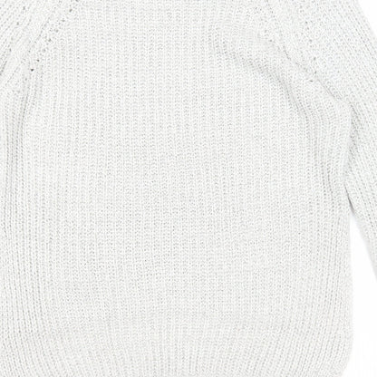 Womens UK Size S Papaya Ivory Pullover Jumper