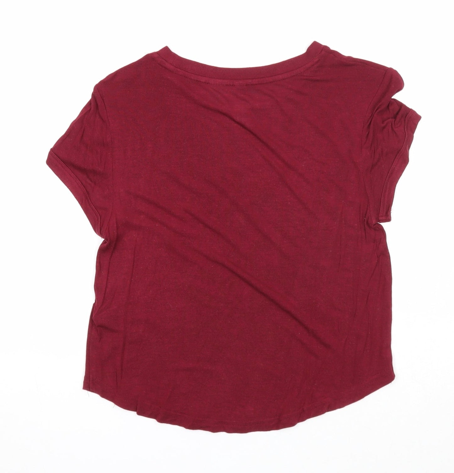 Womens UK Size XS Divided Purple Basic T-Shirt