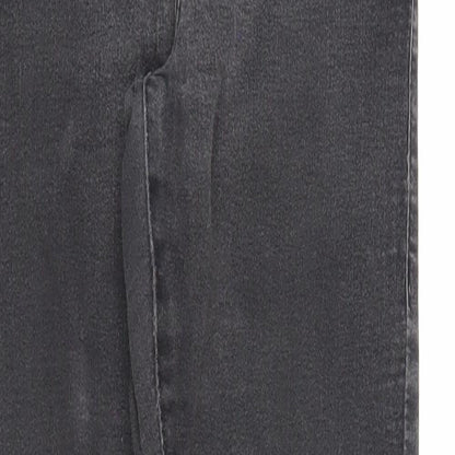 Topshop Womens Black Cotton Skinny Jeans Size 26 in L32 in Regular Zip