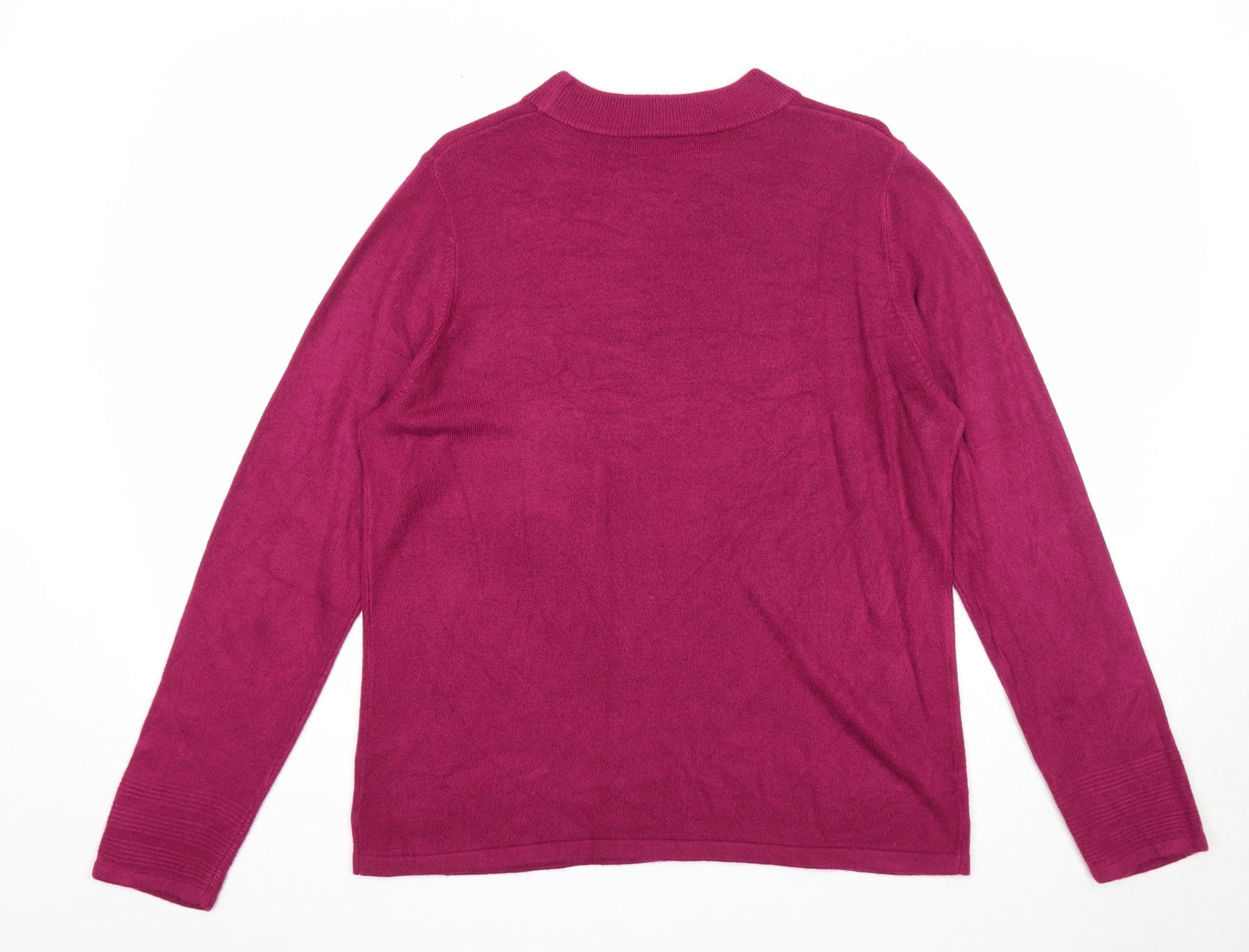 Womens UK Size 16 Marks and Spencer Purple Pullover Jumper