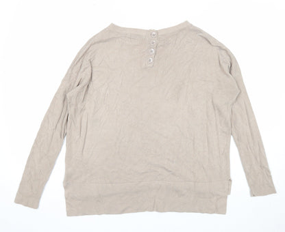 Womens UK Size 8 Marks and Spencer Beige Pullover Jumper