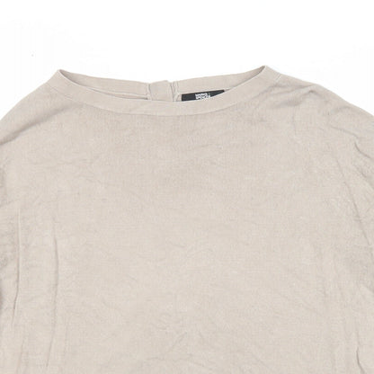 Womens UK Size 8 Marks and Spencer Beige Pullover Jumper