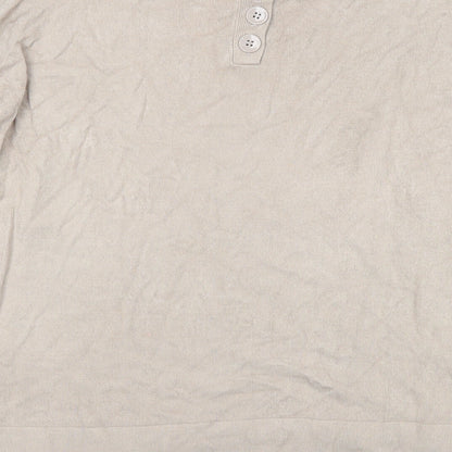 Womens UK Size 8 Marks and Spencer Beige Pullover Jumper