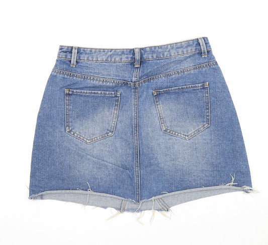 Womens UK Size 10 Denim & Co. A-Line Denim Skirt
