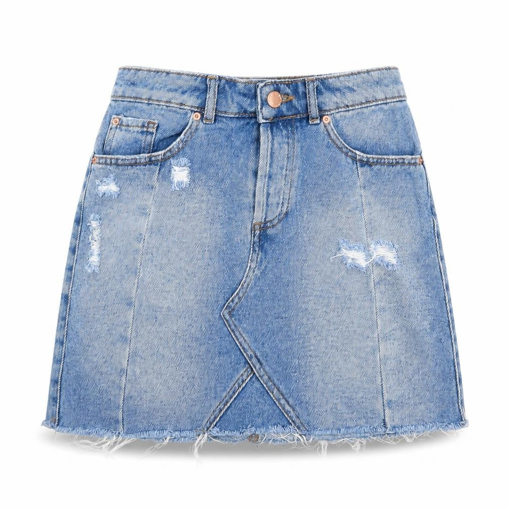 Womens UK Size 6 Miss Selfridge A-Line Denim Skirt