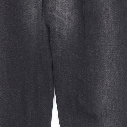 Denim & Co. Womens Black Cotton Skinny Jeans Size 8 Regular Zip