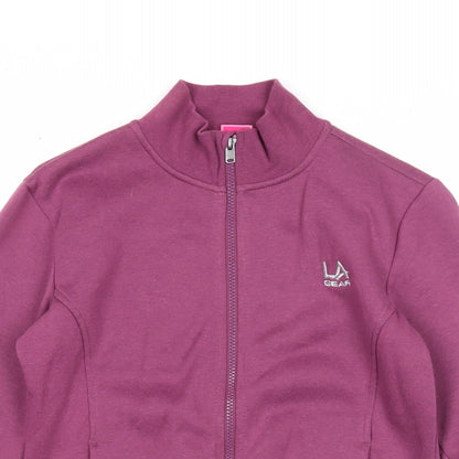 LA Gear Girls Purple Jacket Size 13 Years Zip