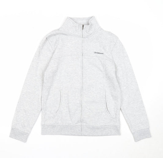 LA Gear Womens Grey Jacket Size 8 Zip
