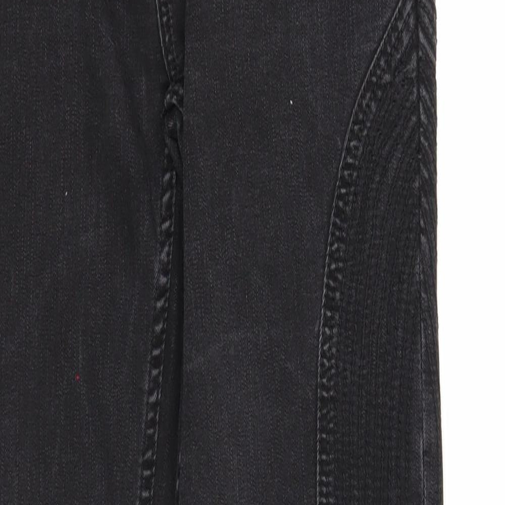 Wear for Love Womens Black Cotton Skinny Jeans Size 10 Regular Zip