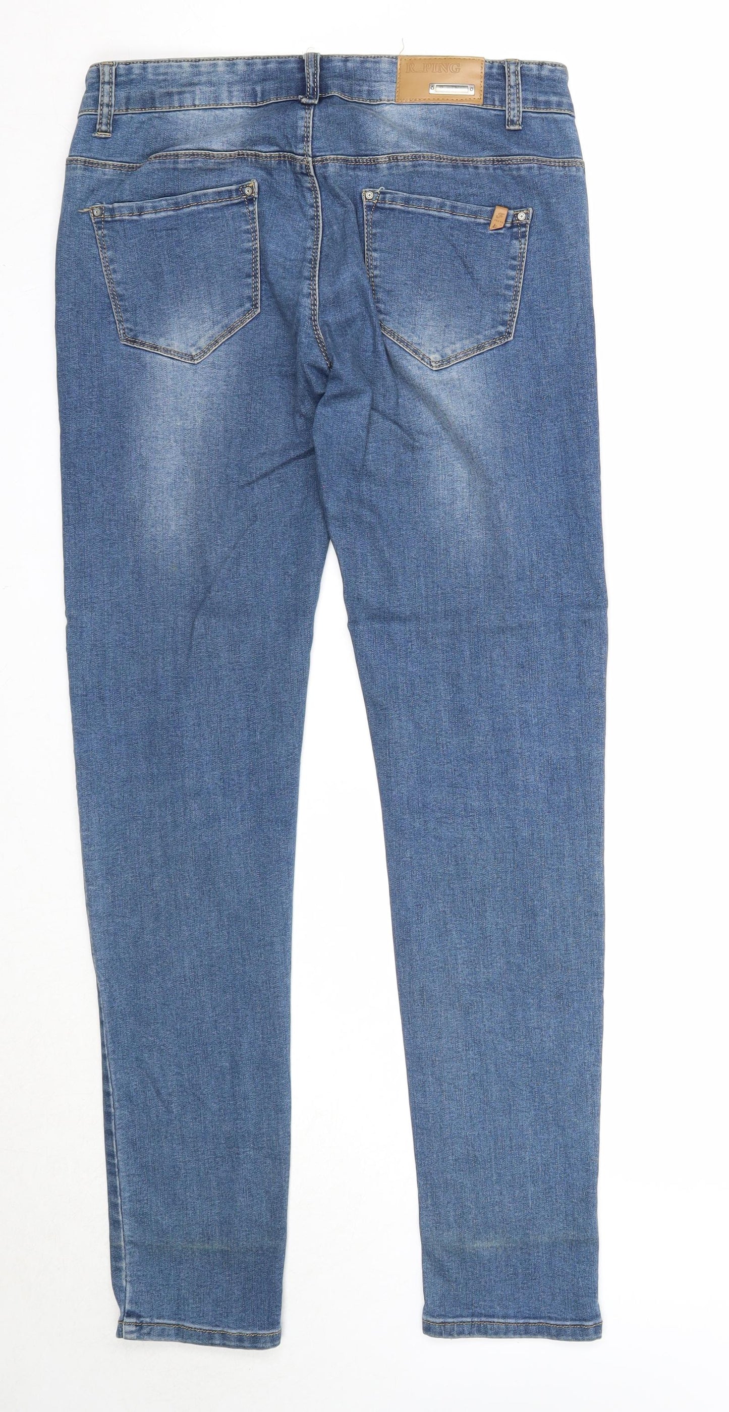 Womens UK Size 29 in Preworn Regular Fit Skinny Blue Jeans
