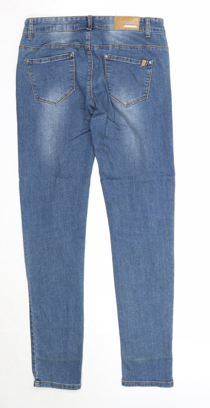 Womens UK Size 29 in Preworn Regular Fit Skinny Blue Jeans