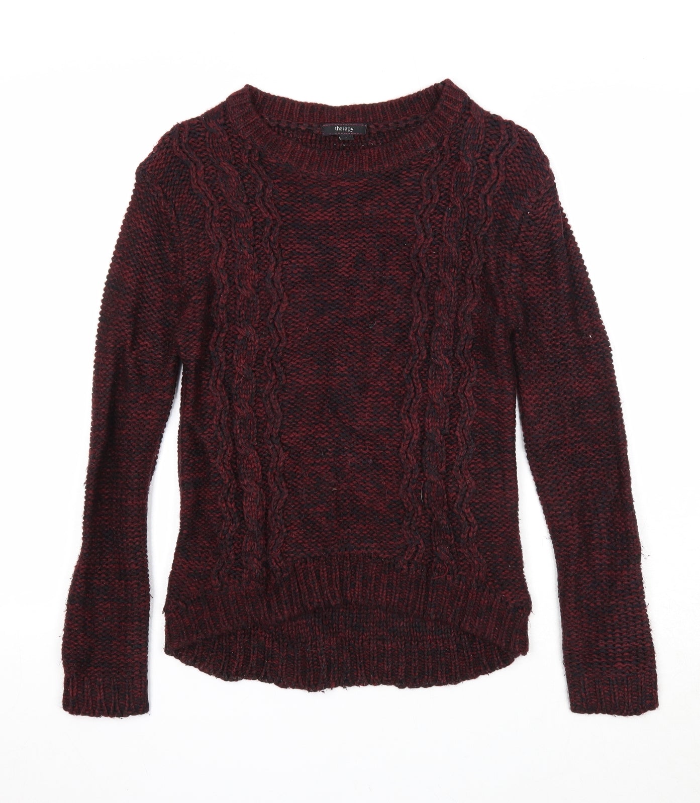Womens UK Size S Therapy Purple Pullover Jumper