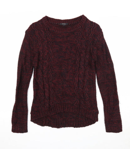 Womens UK Size S Therapy Purple Pullover Jumper