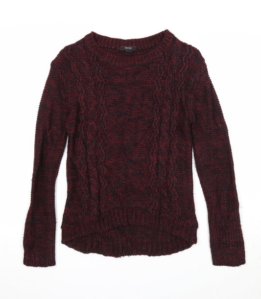 Womens UK Size S Therapy Purple Pullover Jumper